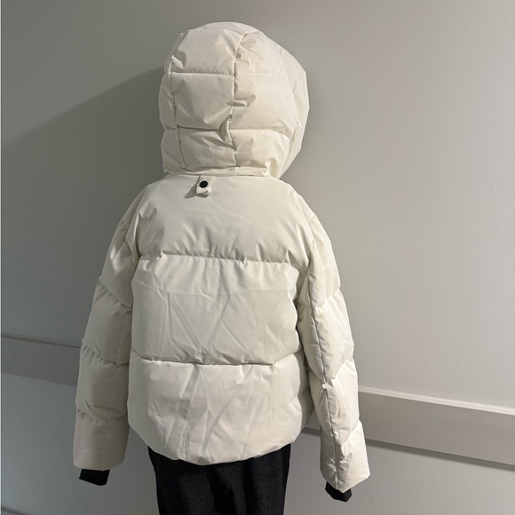 White Winter Puffer Jacket - Picture 3 of 4